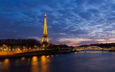 Hd Wallpaper Eiffel Tower Sunset Paris France Sky Wallpaper Flare