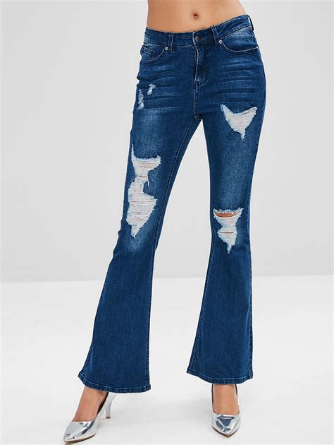 Ripped Bootcut Jeans Best Images