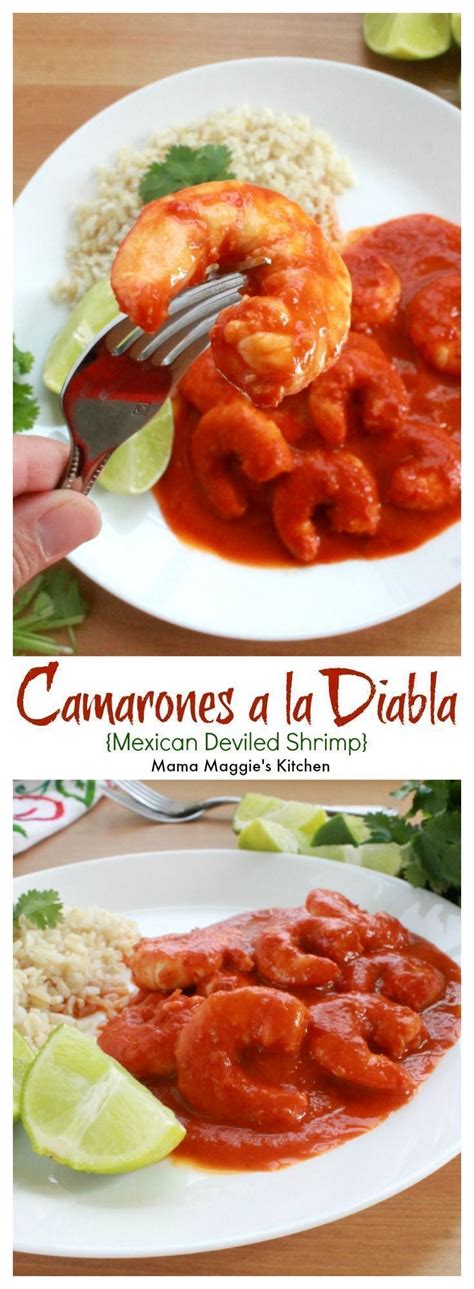 For this recipe i decided to place the spicy shrimp on a tostada making them easy to serve and eat while watching your favorite college football team play. Camarones a la Diabla, or Mexican Deviled Shrimp, is spicy food at its best. This M… | Spicy ...