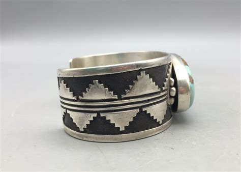 exquisite turquoise bracelet by ernest roy begay