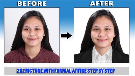 X With Formal Attire Photoshop Tutorial Tagalog Sub Youtube