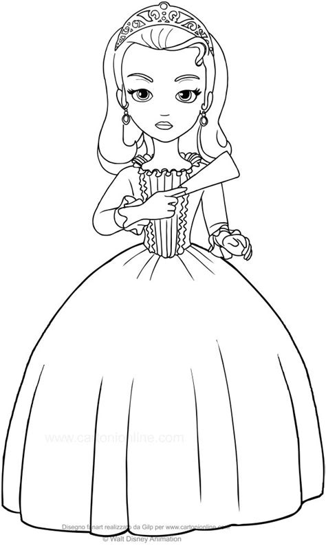 Sofia The First Coloring Pages Amber In 2020 Disney Princess Coloring Pages Coloring Pages