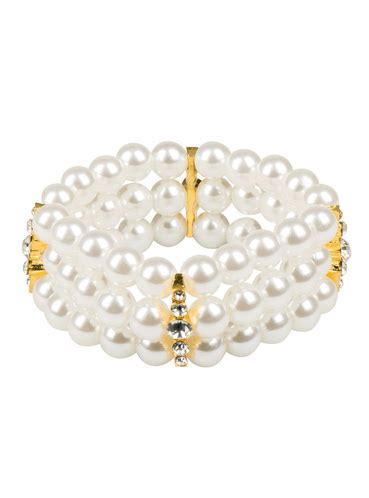 Brățară cu perle albe pentru femeie Cei mai distractivi Funidelia