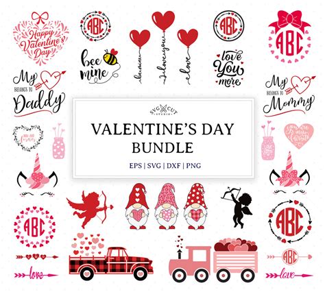 Svg Cut Files For Cricut And Silhouette Valentines Day Svg Cut Files