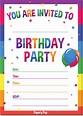 Galleon - Birthday Invitations With Envelopes (15 Pack) - Kids Birthday ...