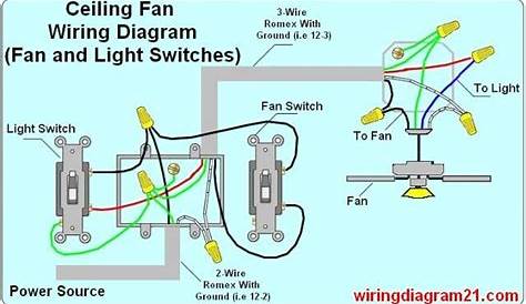 ceiling fan wiring circuit diagram