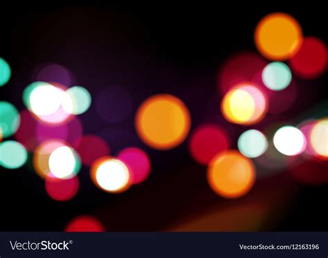 Night Lights Abstract Background Royalty Free Vector Image