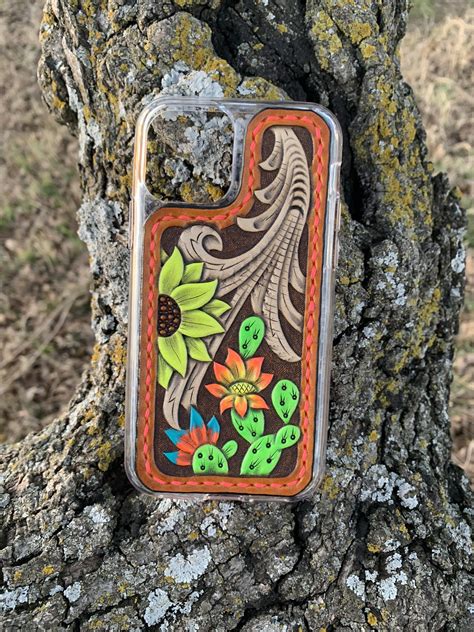 Iphone 11 Pro Cell Phone Case Leather Cell Phone Case Hans Etsy