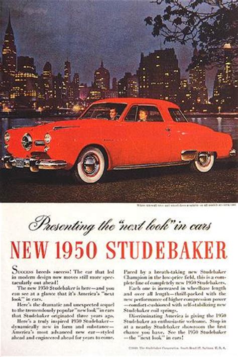 Old car and truck advertisement brochures, The Studebaker