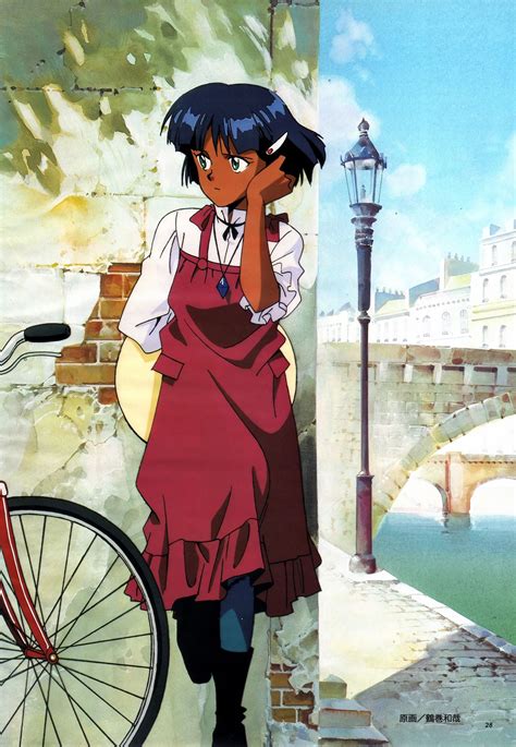 Animage 05 1990 Fushigi No Umi No Nadia Main Illustration By Kazuya Tsurumaki Black Girl