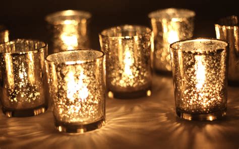gold mercury glass votive holders with 9 hr tea light adorn event hire wedding and event hire