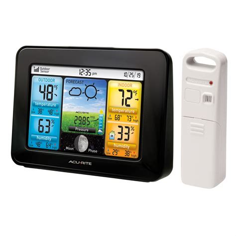Acurite Wireless Weather Station Acurite 2 Pieces Backlit Color Lcd