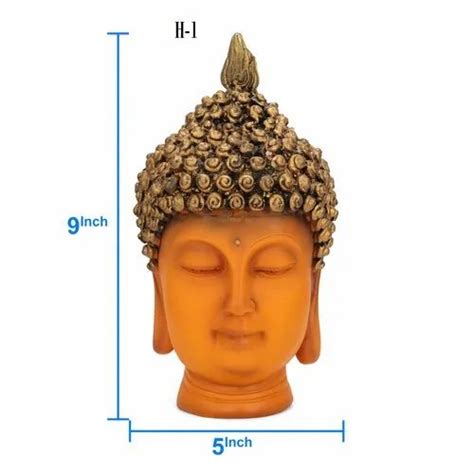Polyresin Buddha Head Figurine Idol Statue Showpiece 20 Cm X 8 Cm X 4 Cm At Rs 249pair