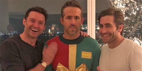 Jake Gyllenhaal And Hugh Jackman Troll Ryan Reynolds 2019 Popsugar