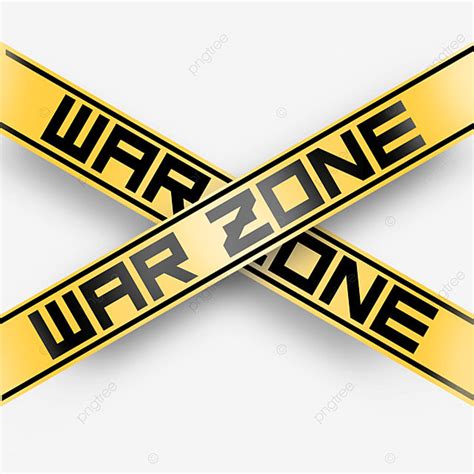 War Zone Clipart Transparent Background War Zone Warning Sign Label