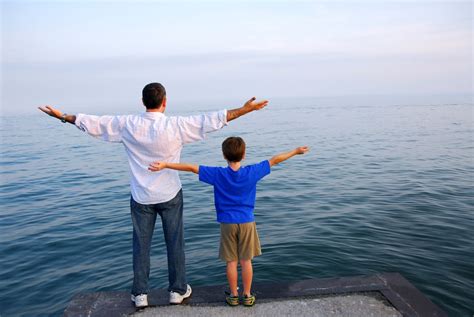 Imagenes De Amor Y Amistad Padre E Hijo En El Mar