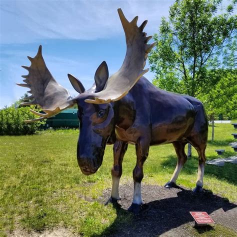 Statue Moose Metal Decorgarden Art Sculptureanimal Art