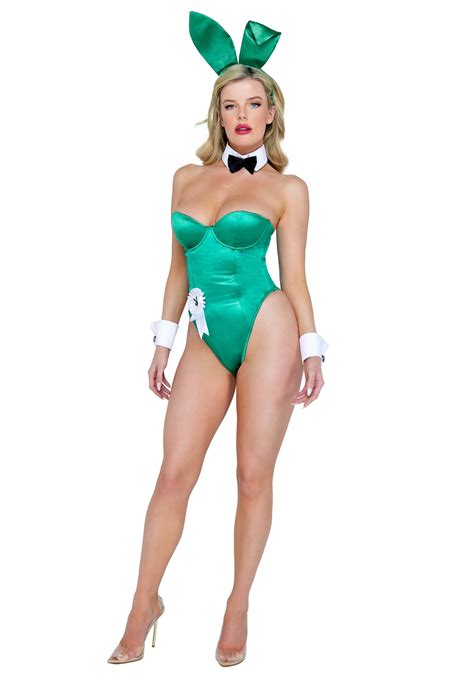 Playbabe Sexy Green Bunny Disfraz Para Mujeres Multicolor Yaxa Store