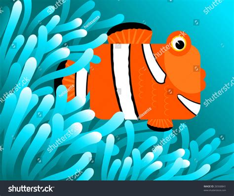 Sea Anemone And Clownfish Clip Art Cliparts