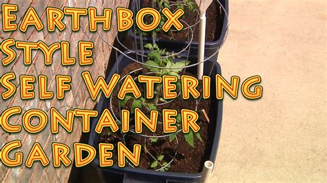 Earthbox Style Self Watering Container Garden Youtube