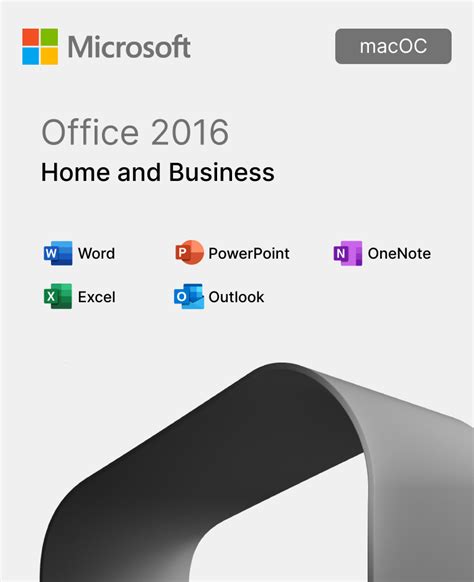 Купить ключ активации Microsoft Office 2016 Home And Business для Macos