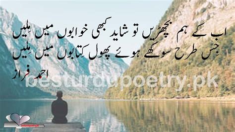 Ab Ke Hum Bichhde To Shayad Kabhi Khwabon Best Urdu Poetry