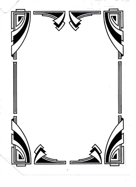 Pin By Heidi Newgard On Painting Art Deco Borders Clip Art Borders