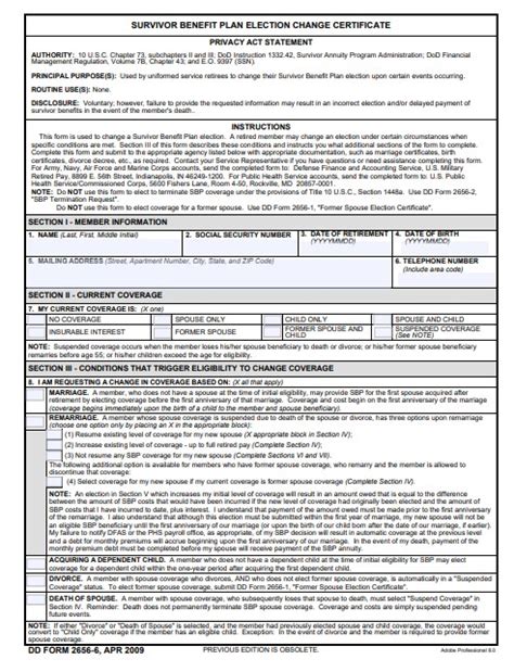 Download Dd 2656 6 Fillable Form