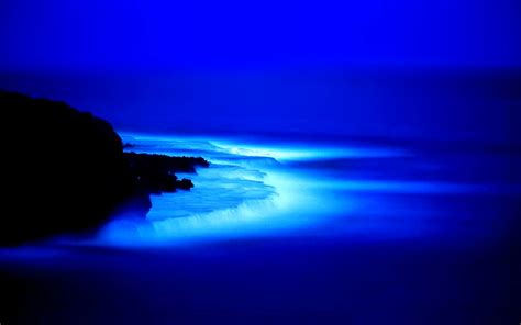 Download Nature Scenic Fog Glow Blue Waterfall Hd Wallpaper By Jerry111251