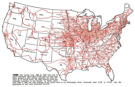 This Map Shows All The Railroad Lines During 1880 1890 I Picked This