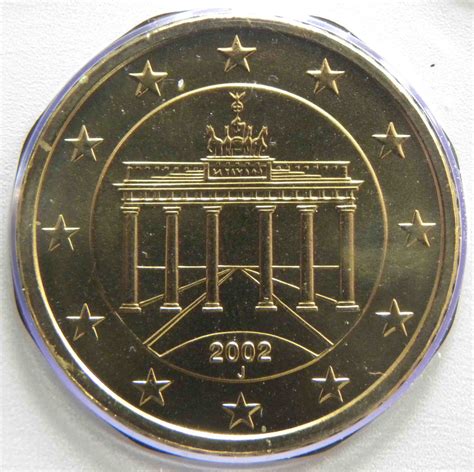 Germany 50 Cent Coin 2002 J Euro Coinstv The Online Eurocoins