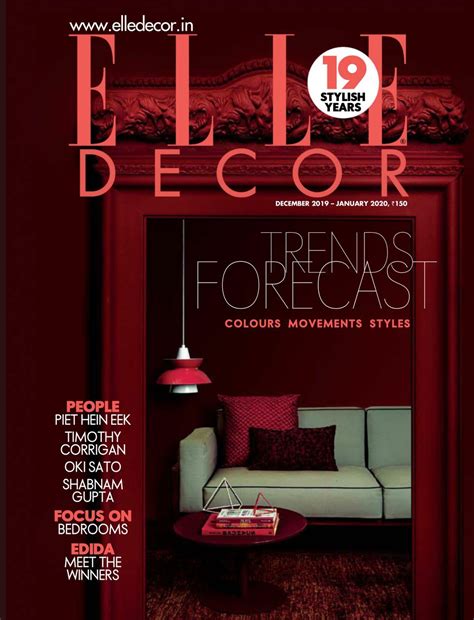 We currently offer elle decor magazine at a discounted rate of $14.97 for a full year subscription. Elle Decor India Magazine - Get your Digital Subscription