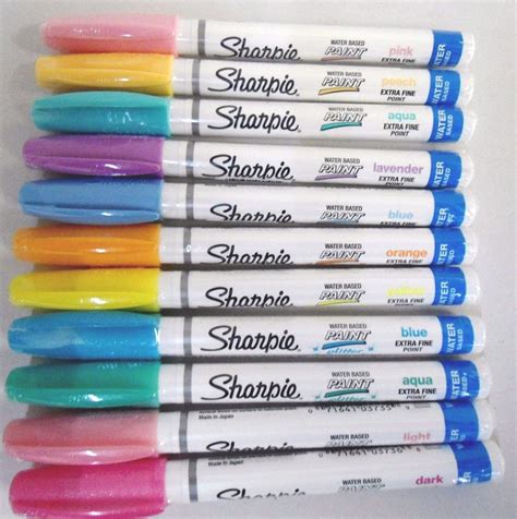 Pastel And Glitter Marry Me Set Of 11 Sharpie Paint Pen