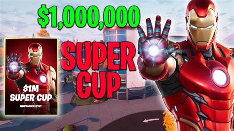 Live 1m Super Cup Fortnite Battle Royale Youtube