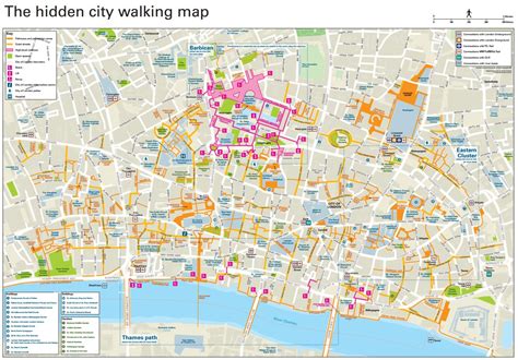 The Hidden City Walking Map Business Healthybusiness Healthy