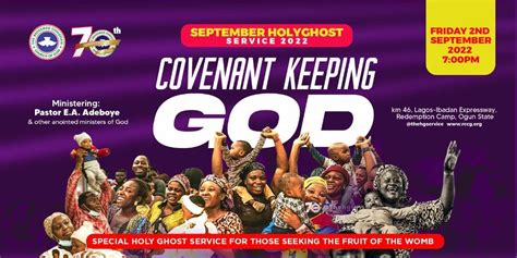 Rccg September 2022 Holy Communion Service Theme Covenant Keeping God