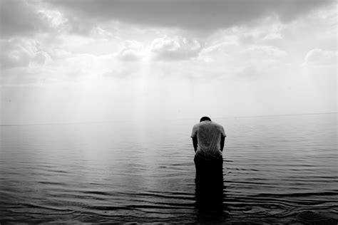 Adventure Contemplate Depressed Depression Lake Lonely Man