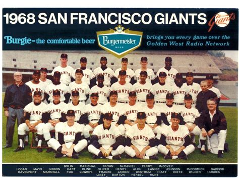 1968 San Francisco Giants 8x10 Team Photo Baseball Picture Mlb Ebay