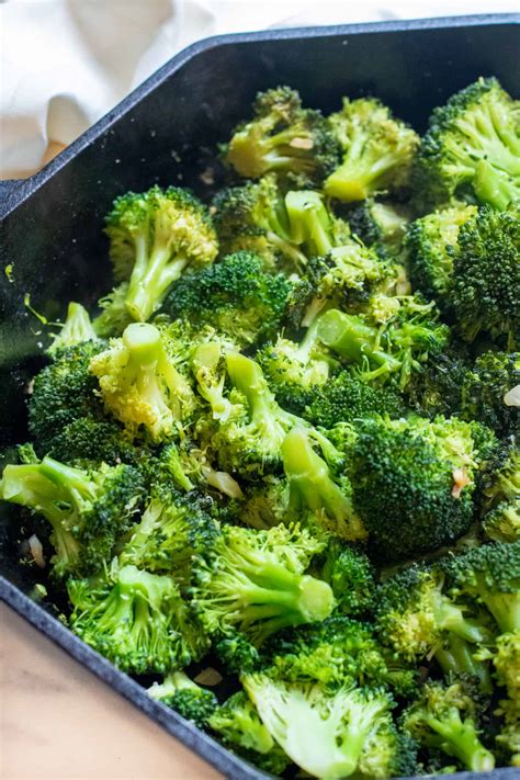 Easy Minute Garlic Broccoli Served From Scratch