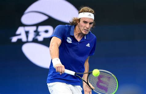 Stefanos tsitsipas of greece plays a forehand during round one of the australian open tennis at melbourne park tennis centre on january 20, 2020 in melbourne, australia. Stefanos Tsitsipas calls an "irritation" what seems to be an injury to his shoulder and wrist ...