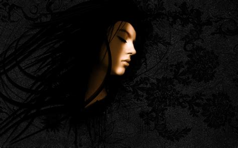 Wallpaper Brunette Shadow Light Girl Beauty Darkness Computer