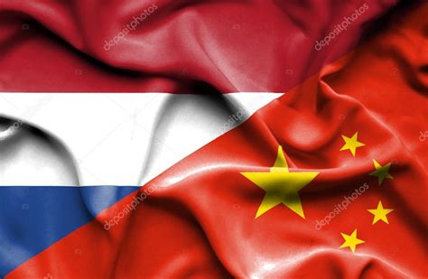 Waving Flag Of China And Netherlands — Stock Photo © Alexis84 75406231