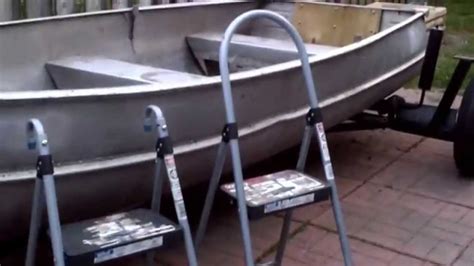 Homemade Boat Ladder For You And Your Dog Small Boat Youtube