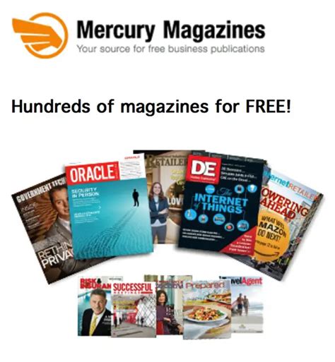 Mercury Magazines Now Offers A Free Magazine Subscription