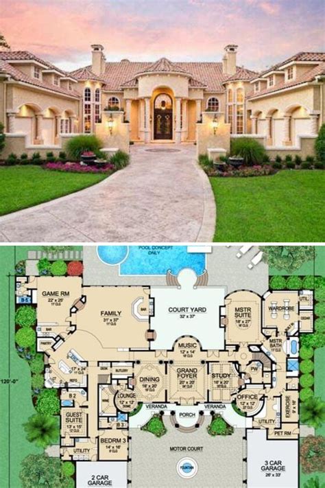 House Plans Mansion Mansion Floor Plan Luxury House Plans Luxury