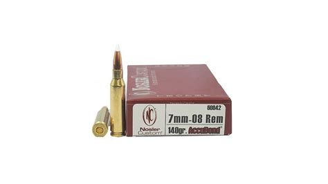 Nosler Trophy Grade 7mm 08 Remington 140 Grain Nosler Accubond Brass