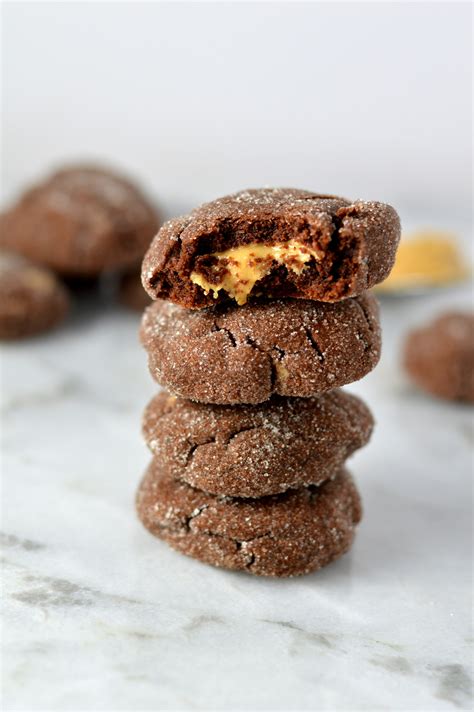 Chocolate Peanut Butter Filled Cookies A Taste Of Madness