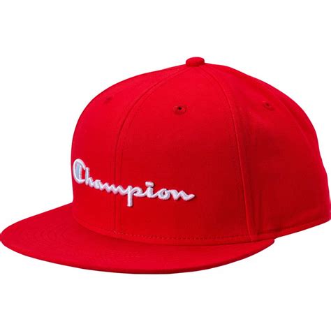 Hats Mens Champion Script Bb Snapback Hat Scarlet — Carmel Judaica