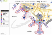Toronto - Lester B Pearson International (YYZ) Airport Terminal Map ...