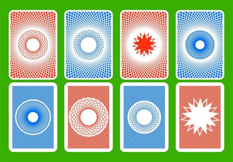 Playing Card Back Vector 127783 Vector Art At Vecteezy
